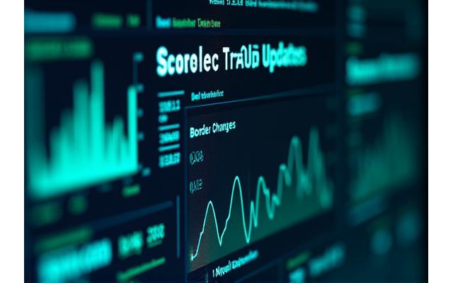 News feed or dashboard showing real-time updates of regulatory changes with data graphs