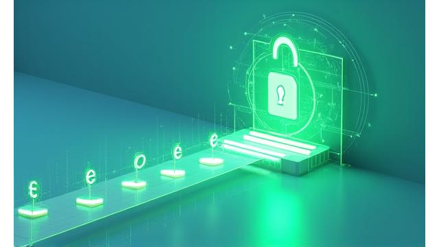 Abstract illustration of secure online payment, symbolizing clear financial transactions
